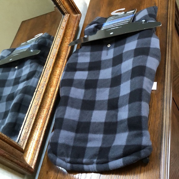 New LuvGear Cold Alert reversible pet jacket. Sz L. Gray with little white moose - Picture 3 of 16